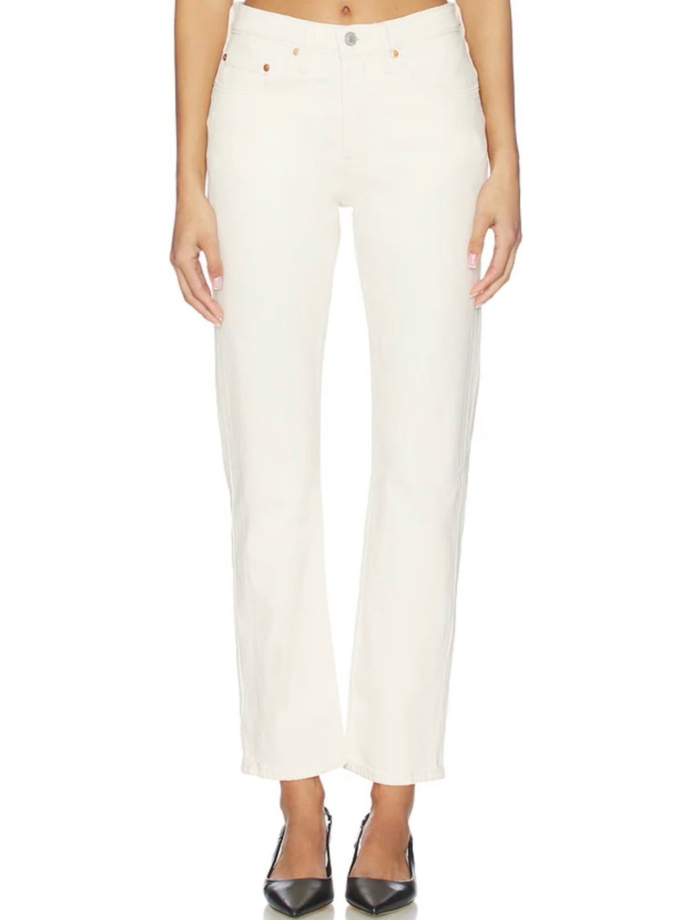 Levi’s White 501 Jeans